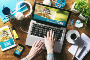 Real estate website mock up